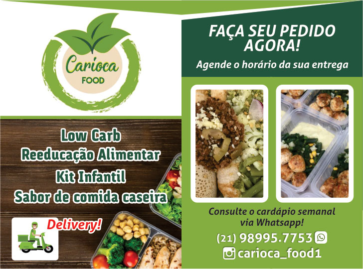 Carioca Food - Comidas Fitness Congeladas, Kit Low carb, Kit Redução alimentar, Kit Infantil