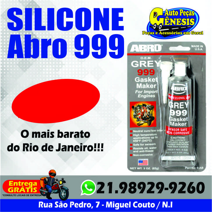 Silicone Abro 999 promoção